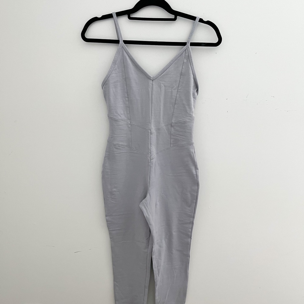 Athletic One Piece Catsuit Jumpsuit Set